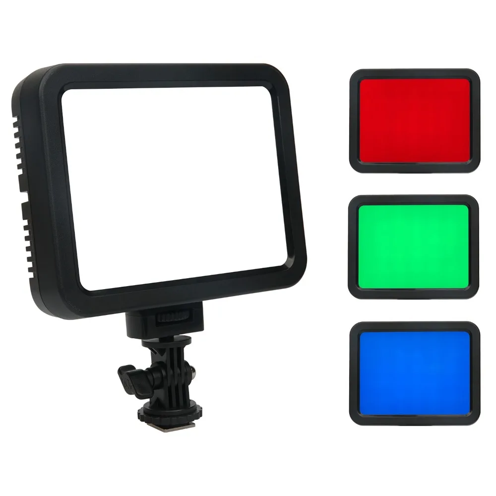 Портативный 360 цветов светодиодный видео свет белый + RGB Освещение для фотографии