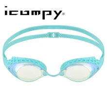 LANE4 icompy очки для плавания плавание очки Анти-туман УФ Защита Водонепроницаемый для взрослых мужчин и женщин#95310 очки