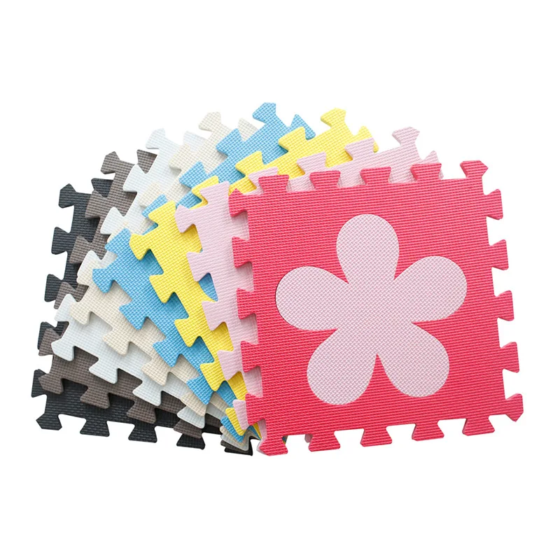 NEEU 10pcs Baby EVA Foam Puzzle Play Mats Playroom Bedroom Rugs