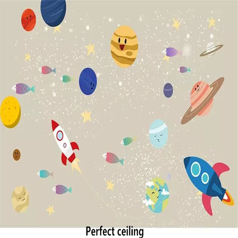 Cartoon theme space full house background wall professional production mural factory wholesale wallpaper mural poster photo wall Cartoon theme space full house background wall professional production mural factory wholesale wallpaper mural poster photo wall