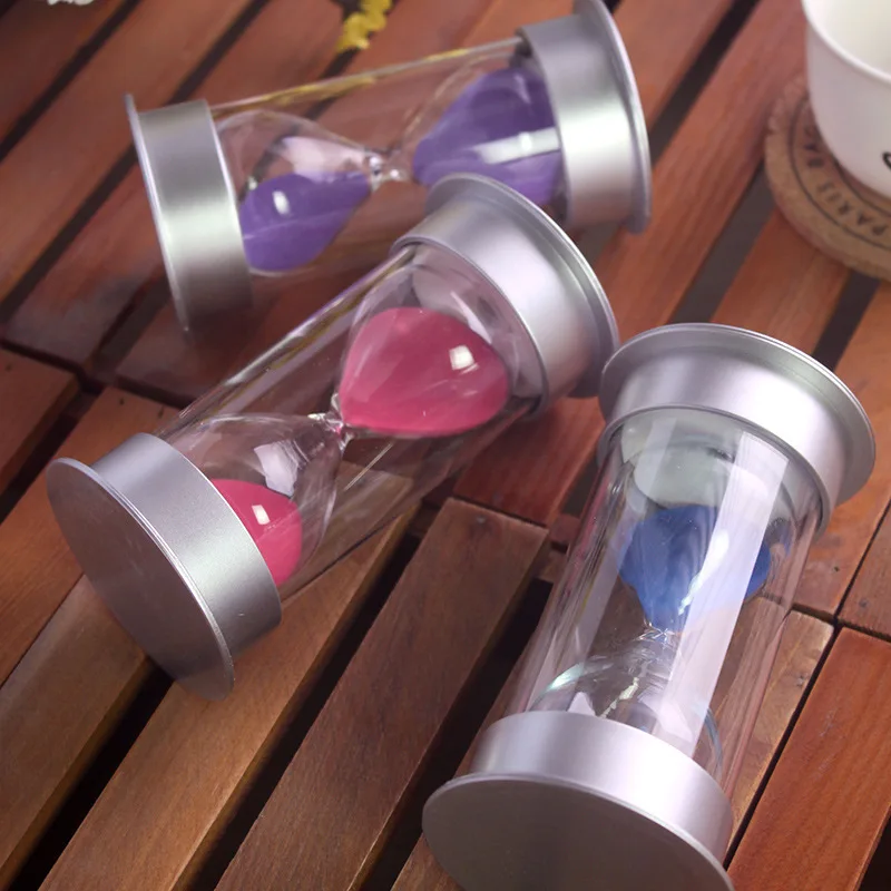 10/15 minute crystal hourglass, creative craft ornaments, child safety plastic timer 10/15 minute crystal hourglass, creative craft ornaments, child safety plastic timer