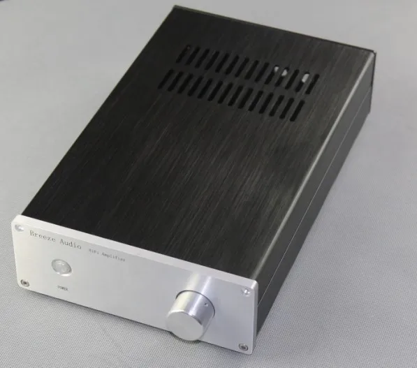 Black Aluminium Chassis DIY Audio Headphone Amplifier Enclosure Metal Case