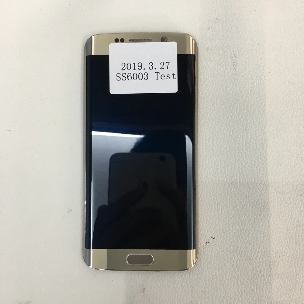 

Novecel LCD Display Touch Screen Digitizer Assembly With Frame Little point for Samsung S6 Edge Gold LCD Parts Replacement