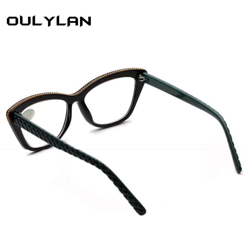 Oulylan, двойной светильник, очки для чтения, модные женские очки "кошачий глаз" для чтения, очки для дальнозоркости, дальнозоркости, диоптрий для мужчин