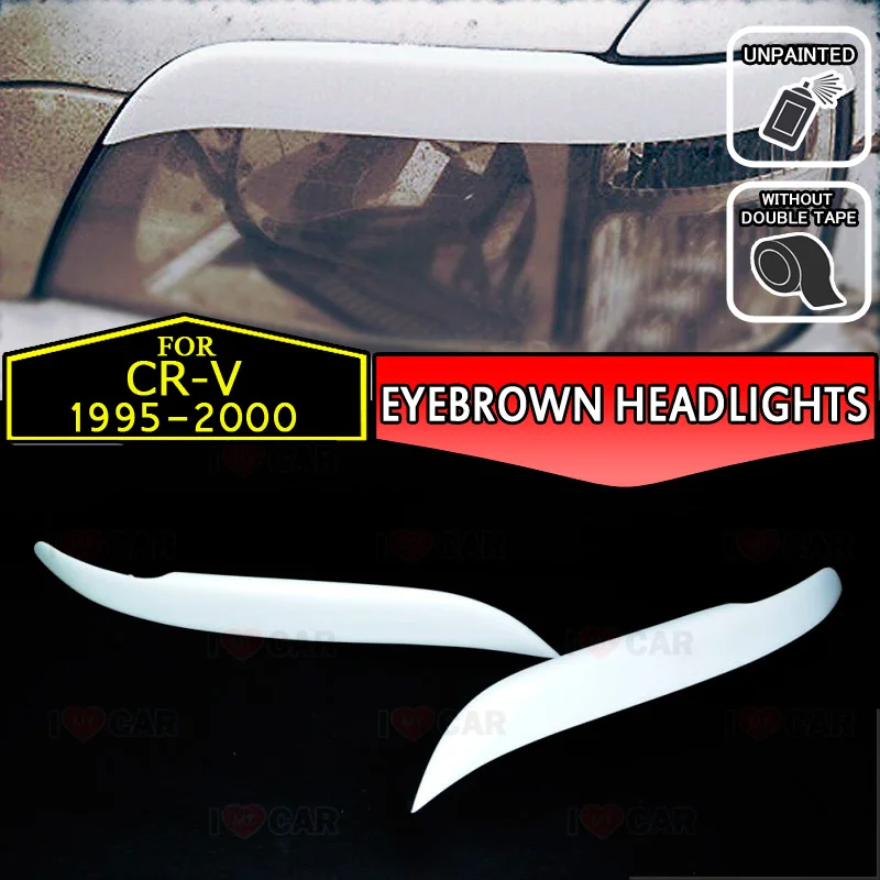 

For Honda CR-V RD1 1995-2001 eyebrows headlights eyelids car styling trim stickers cover brows eyelids trims decoration