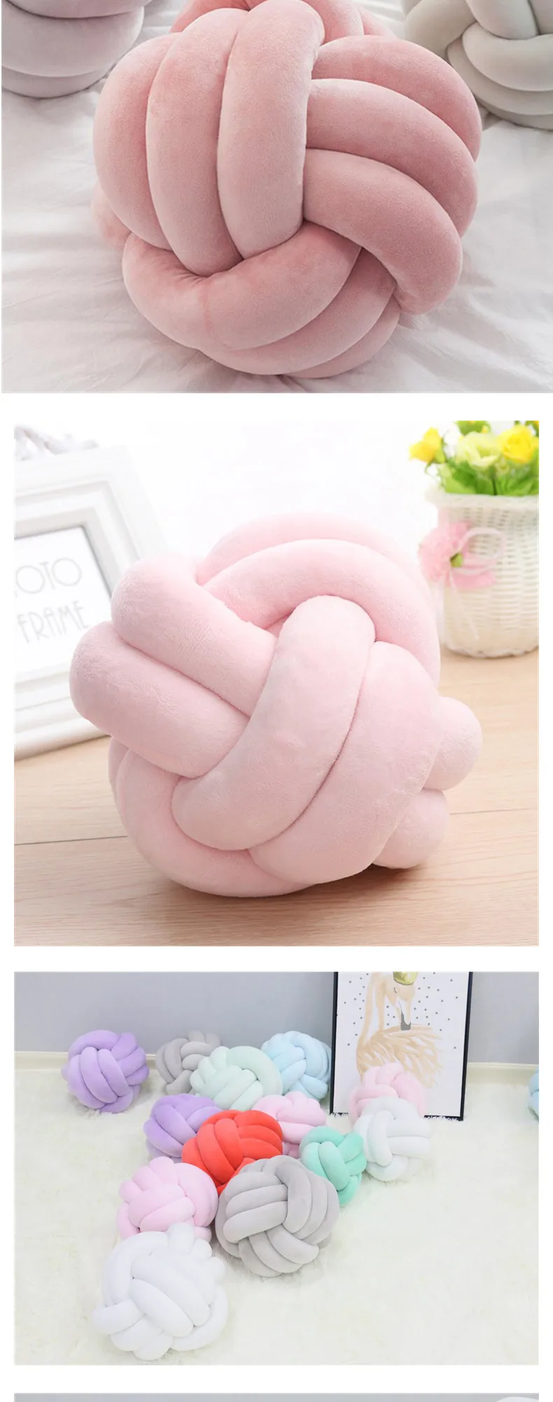 Favorito das Crianças Bebê Bumper Cama Colorido Bonito Decorações Interiores Ins Estilo Quatro Estações nó 5 Amortecedores