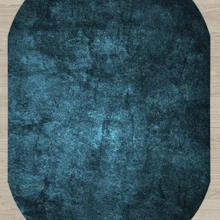 Еще Зеленый Черный абстрактный винтажный Декор 3d принт Нескользящая микрофибра гостиная современный Овальный моющийся коврик ковер