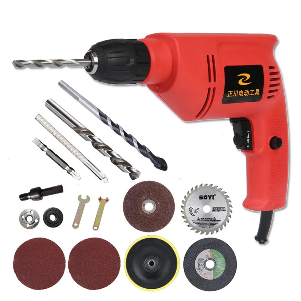 

TL071 580W 220V 10A Electrical Power Screwdriver Drill Screw Driver Kits DIY tool