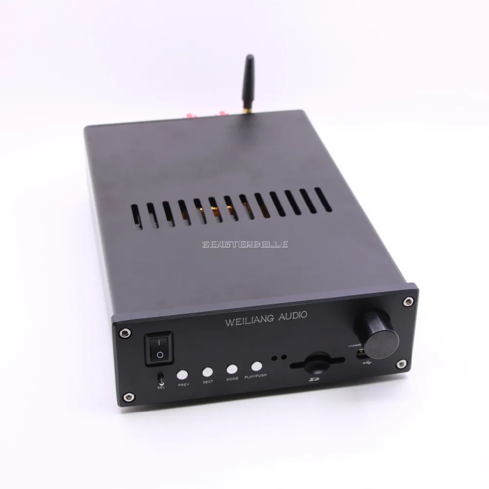 Готовая черная AM-800 Hi-Fi LM3886 Bluetooth усилитель мощности PCM5102 аудио DAC декодер