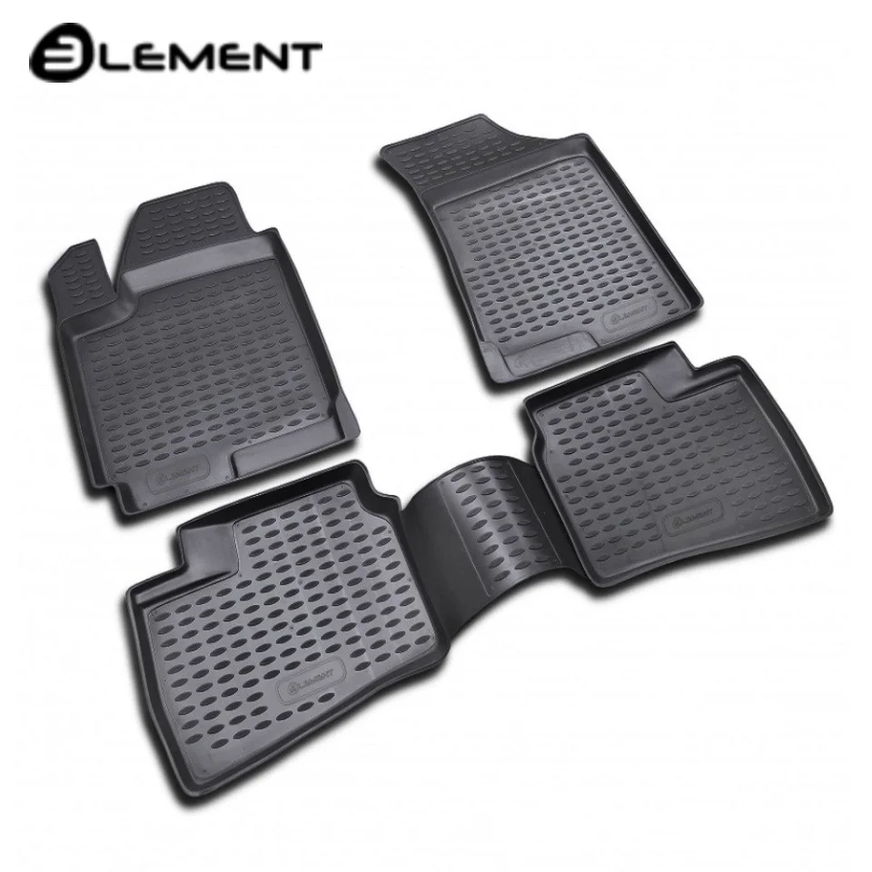 Floor mats into saloon for Hyundai Elantra HD 2007 2010 4 pcs/set