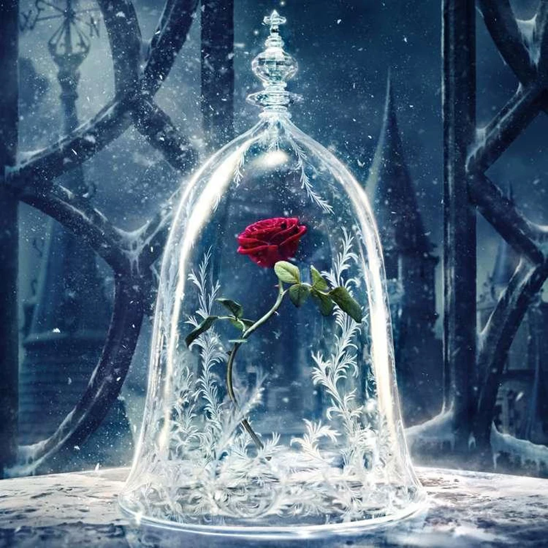 

5D DIY Diamond Painting Red Rose Flower Water Wall Sticker Embroidery Full Square Diamond Cross Stitch Rhinestone Mosaic Paintin