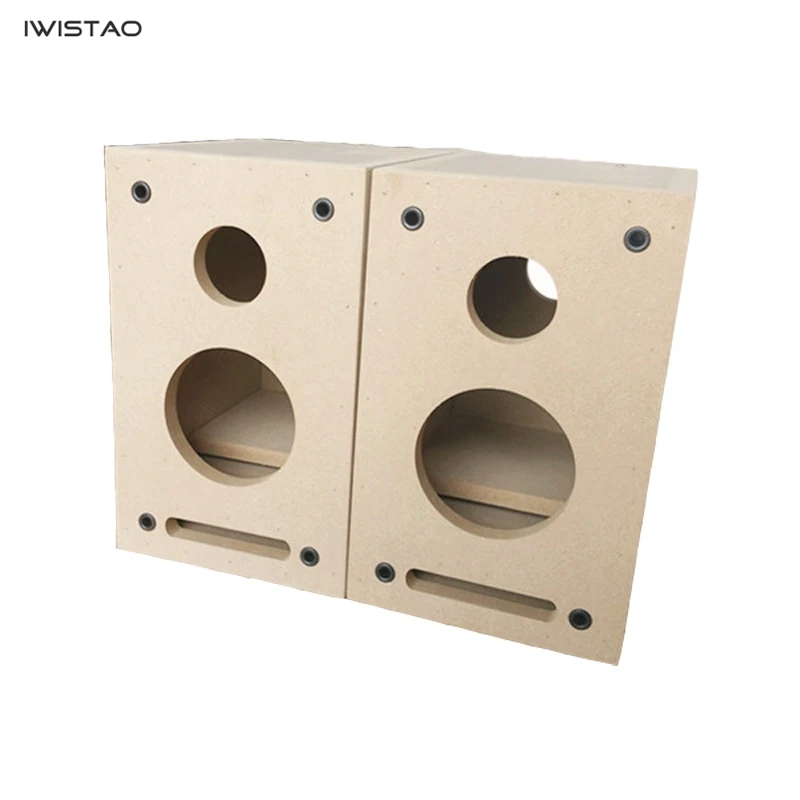 iwistao-hifi-labyrinth-2-way-empty-speaker-enclosure-4-inch-1-pair-subwoofer-full-range-tremble-bookshelf-15mm-mdf-board