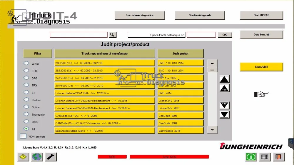 Вилочный погрузчик диагностические инструменты JUDIT-4 Jungheinrich диагностический сканер комплект Judit Box Incado с Judit ET& Judit SH программного обеспечения