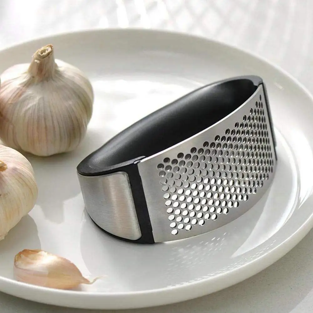 Stainless Steel Garlic Press Rocker Ginger Crusher Squeezer with Ergonomic handle Easy to Clean Stainless Steel Garlic Press Rocker Ginger Crusher Squeezer with Ergonomic handle Easy to Clean