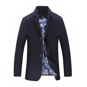 

new PLus size 8XL 6XL 5XL Blazer Mens Casual Jacket Solid Color Cotton Men Blazer Jacket Men Classic Mens Suit Jackets Coats