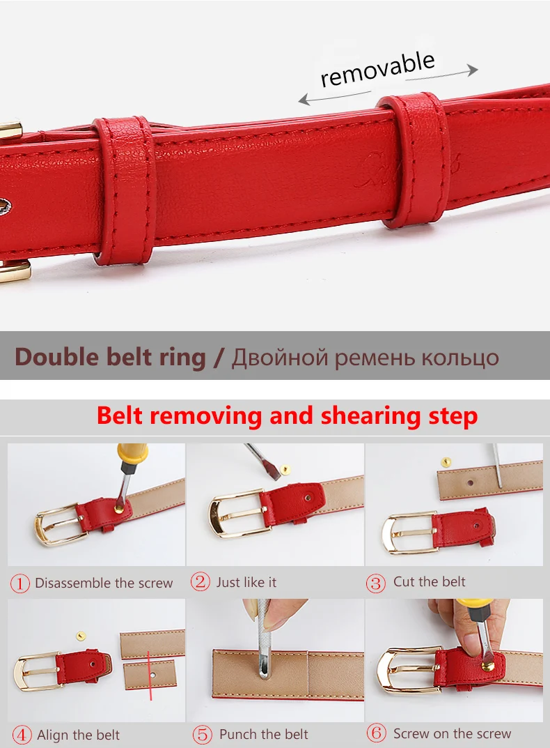(17)Catelles Fashion Women's Belt Female Genuine Leather Designer Brand Luxury Pin Buckle Strap Ladies Woman Belts For Women Jeans