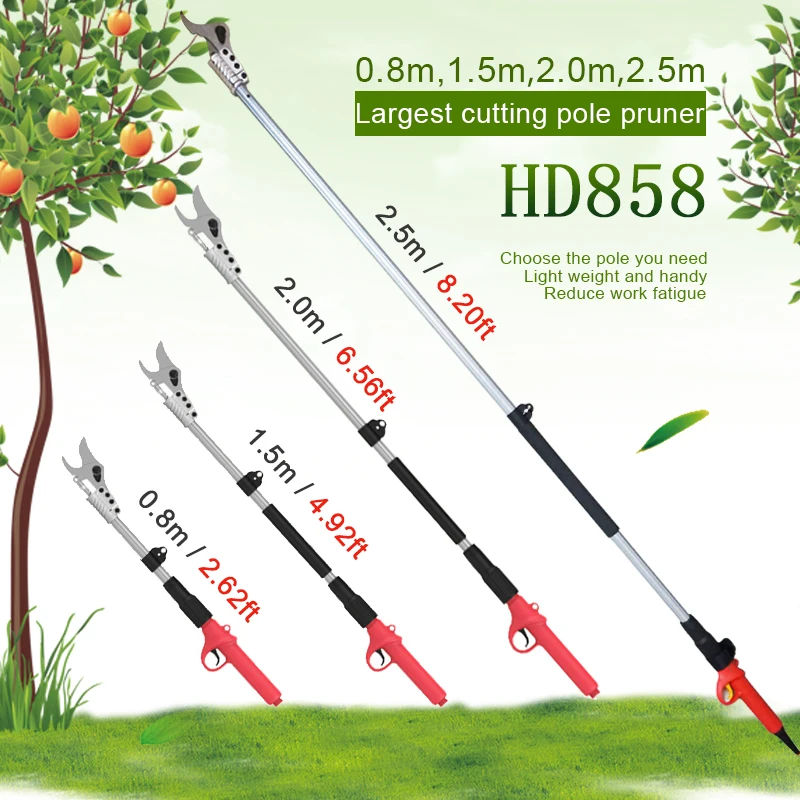 US $593.75 Hdp858 08m 25m Long Arm Electric Pruning Shears For High Branch And Tree And Orchard Pruner