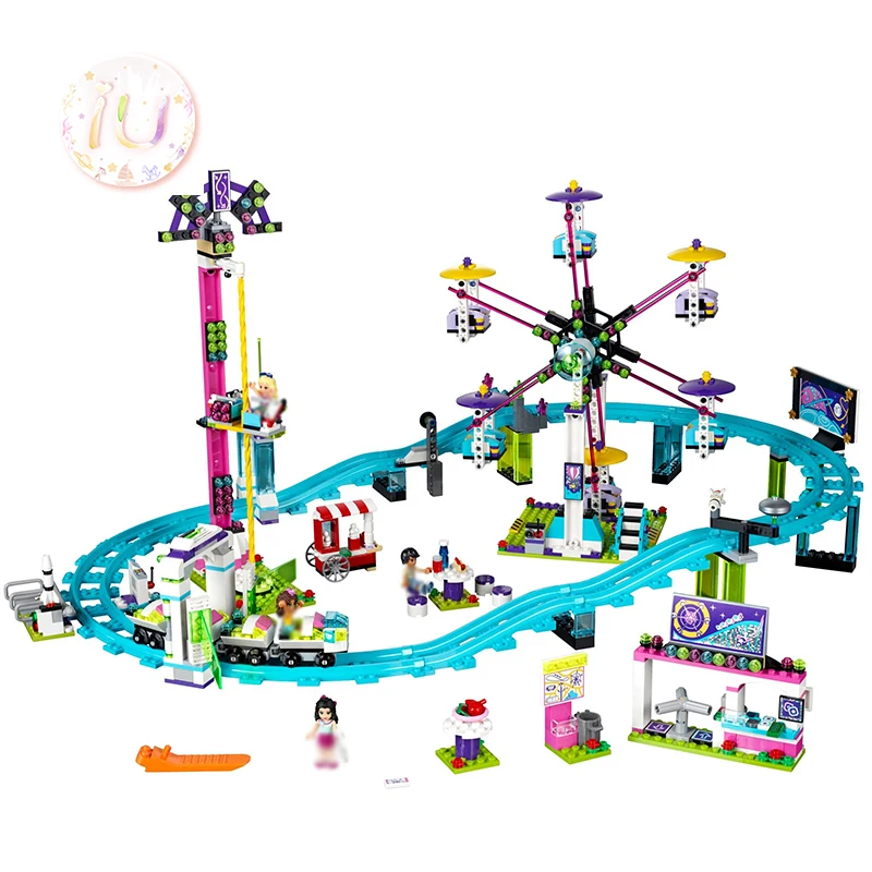 

BELA 10563 Amusement Park Roller Coaste Building Blocks Educational Toy For Children Birthday Gifts 1136Pcs Compatible 41130