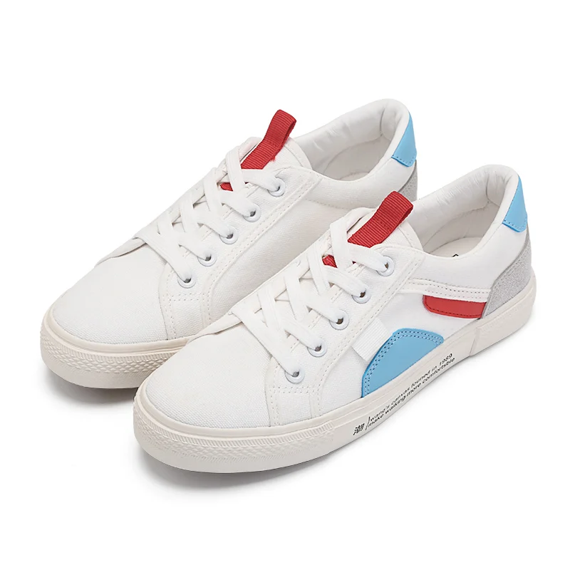

New Arrival Fashion Vulcanization Women Shoes Microfiber Mixed Colors Shallow Ladies Sneakers Breathable Female Flat Footwear