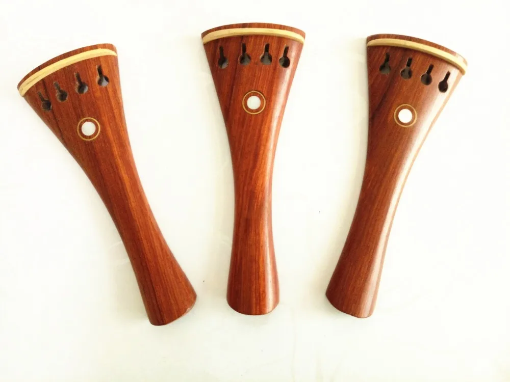 4/4 Violin Parts Jujube,tuner Peg Chinrest Tailpiece Tail Gut Endpin Bridge #W7