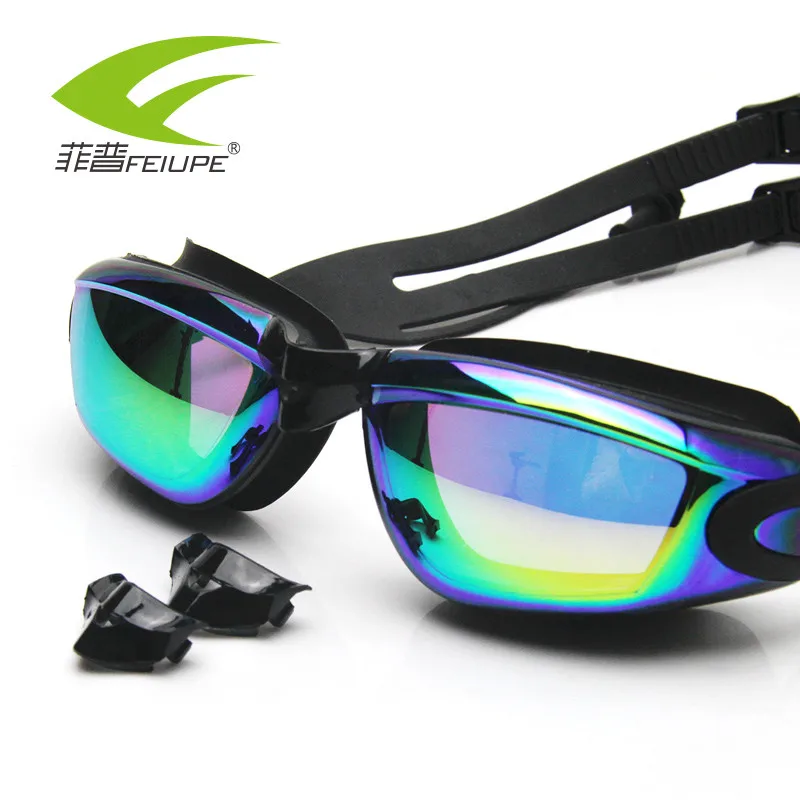 FEIUPE Men Women Swim Glasses Anti Fog UV Protection Eyewear Professional Waterproof Adult Goggles With Earplug D807 | Спорт и