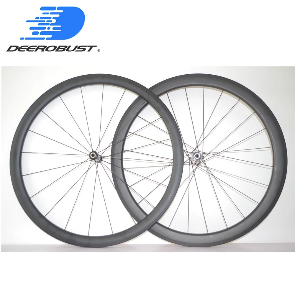 

700c Front 38mm Rear 45mm Deep 25mm Wide Carbon Clincher Road Bike Wheels Bicycle Wheelset Novatec Straight Pull Hubs 20 24 Hole