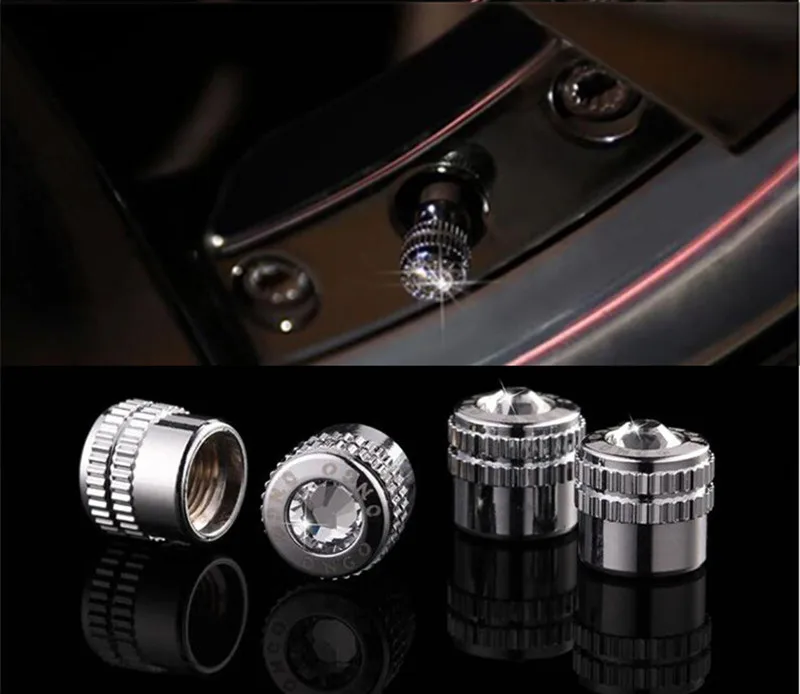 4pcs/set universal auto car tyre valve caps motorcycle bicycle wheel