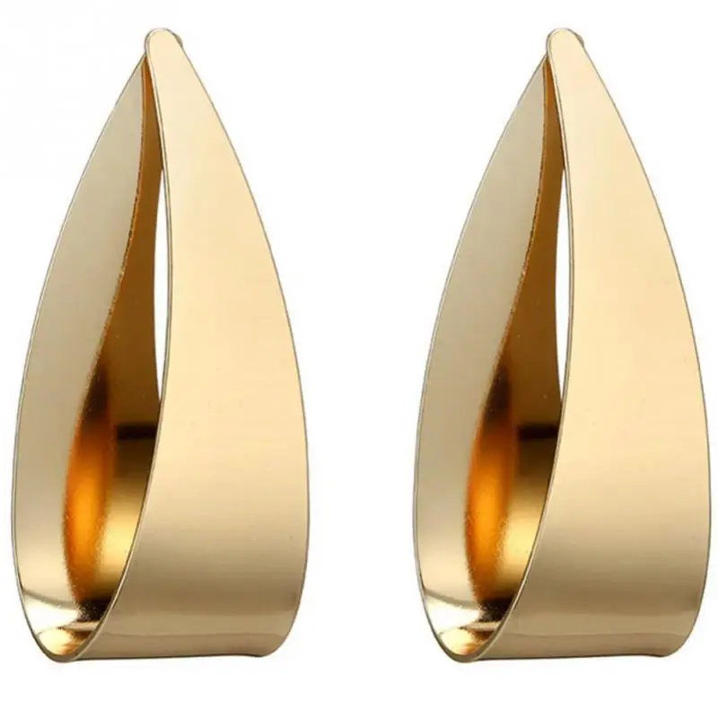 

Trendy Elegant Women Lady Alloy Polishing Earrings Ear Stud