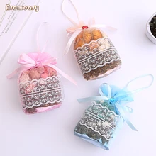 Aromeasy 1 шт. сушеный цветок ароматизированное Саше в кружевном мешке домашний шкаф ящик автомобиля духи сумка-саше Ароматерапия пакет 3 цвета