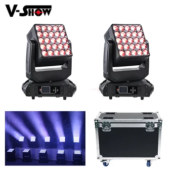 

2pcs With Flightcase 25x15w RGBW Moving Head Light Led Matrix Beam Zomm Stage Light Led Dmx Dj Light For Nightclub Bar