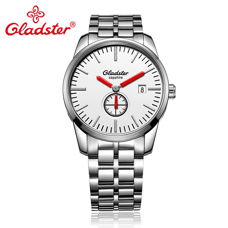 Японские часы Gladster MIYOTA GP11 3H водонепроницаемые мужские кварцевые из нержавеющей