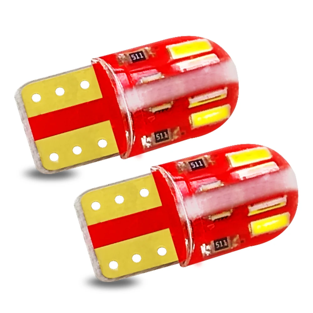 Сигнальный светильник t10 5W5 светодиодная лампа canbus без ошибок 8smd 12 В тормозной s