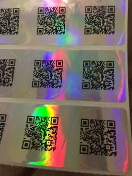 

FREE SHIPPING 300 pcs Personalized Bar Code QR Code Self Adhesive Stickers Tags barcode Custom Made Packing Shipping Scanner