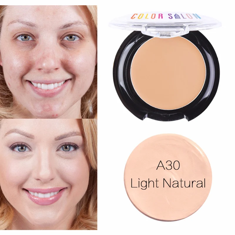

Color Salon 4 Colors cover Concealer Palette Invisible Pore Wrinkle foundation brightener face concealer cream Makeup Corrector
