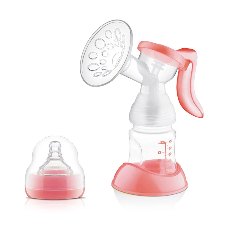 Manual Breast Pump BPA Free Baby Breast Feeding Powerful Nipple Suction Baby Silicon PP Convenient Breast Milk Pump Bottle T0103 (10)