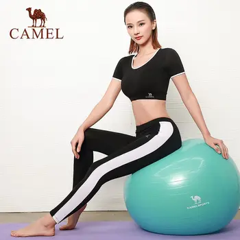 

CAMEL Yoga Set Sports Wear Jogging Gym Shorts Women Breathable Legging Pants Workout Clothing High Stretchy