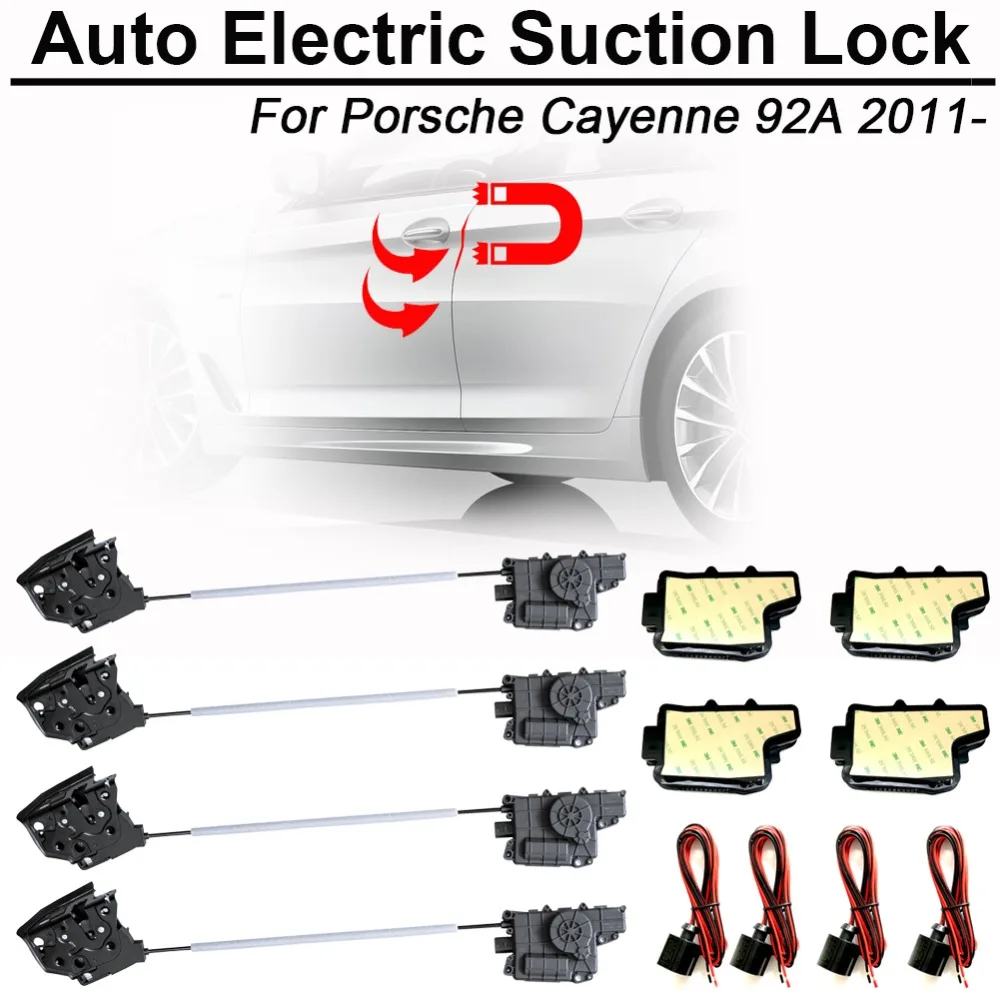 

CARBAR Smart Auto Electric Suction Door Lock for Porsche Cayenne 92A Automatic Soft Close Door Super Silence Car Vehicle Door
