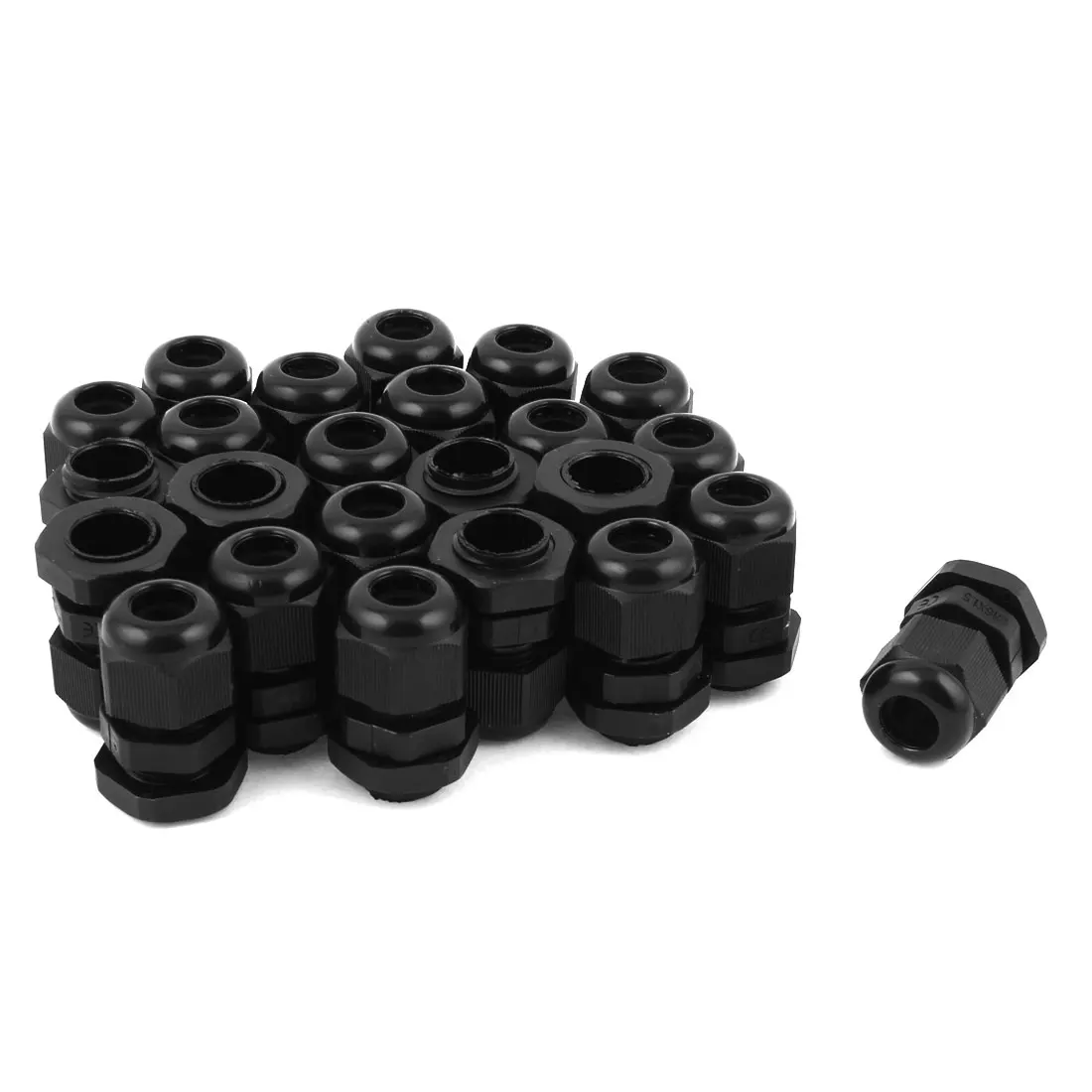 

UXCELL 24Pcs Black Plastic Waterproof Cable Glands Connectors M16 X 1.5