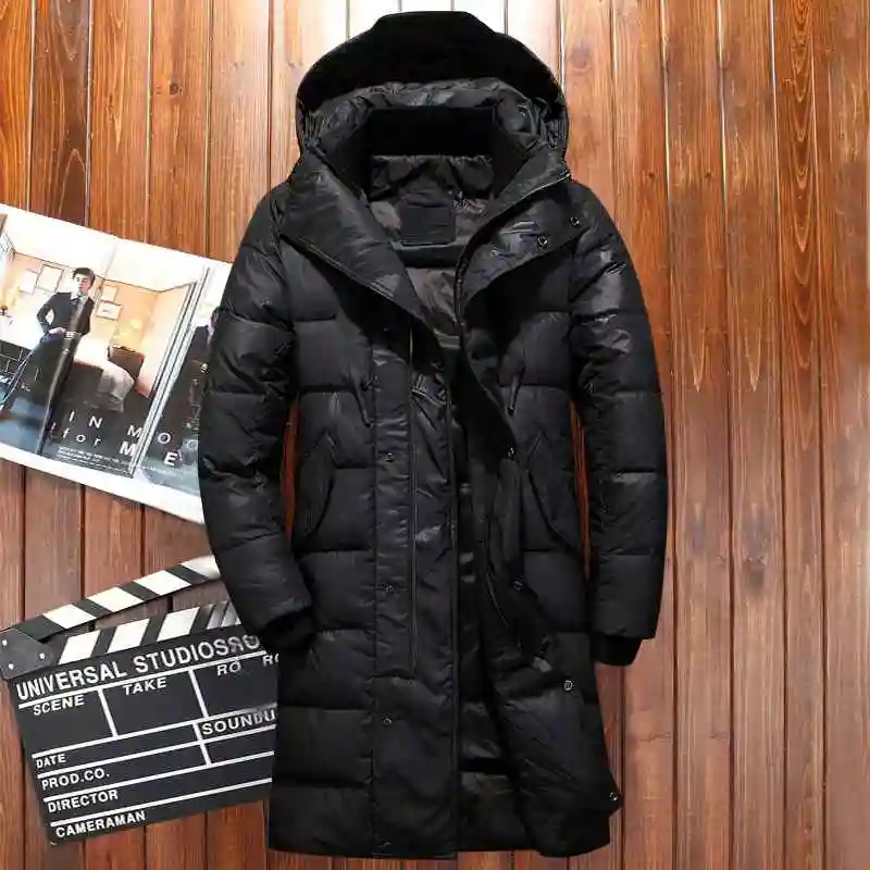 Black thick puffer jacket Clearance