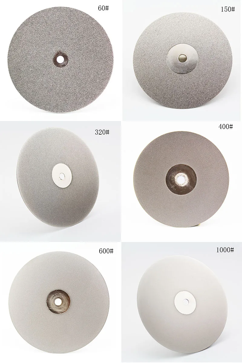 1 шт. 1" 400 мм зернистость 46-1200 Алмазная Шлифовка/полировка/диски/пластины для драгоценных камней, стекла, церемоний, твердого сплава и т. Д