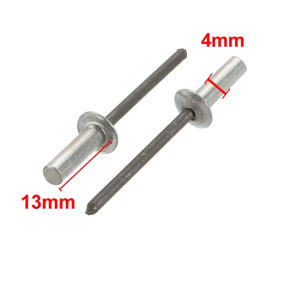 

100pcs 4x13/16/18mm Blind Rivets Aluminum Round Dome Head Closed End Blind Rivet Fasteners For Electric Equipment Furniture