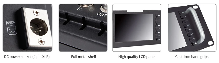 Feelworld T51 тройной 5 дюймов 2RU вещания SDI стойку монитор поле видео ЖК-экран 800x400 3g SDI HDMI AV вход и выход