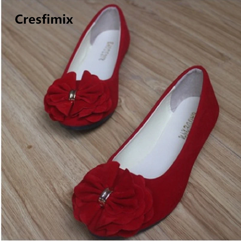 

Cresfimix zapatos de mujer women casual butterly knot flat shoes lady spring & summer flats female cute plus size shoes a231