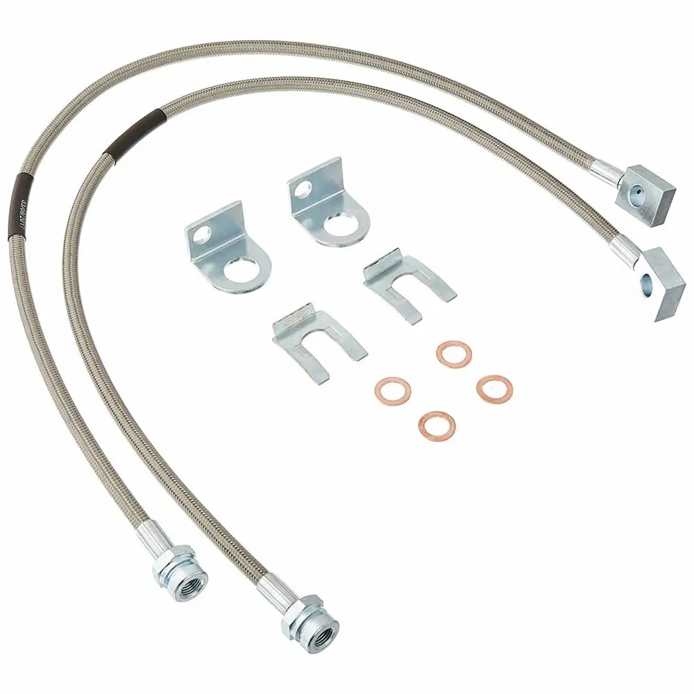 

Brake Line Fits Jeep Wrangler TJ/Unlimited/YJ 4WD/2WD Cherokee XJ Jeep 87-06 Stainless Steel FRONT& REAR