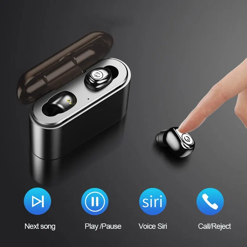 X8 Bluetooth 5 0 наушники TWS Беспроводные свободные спортивные стерео Встроенный