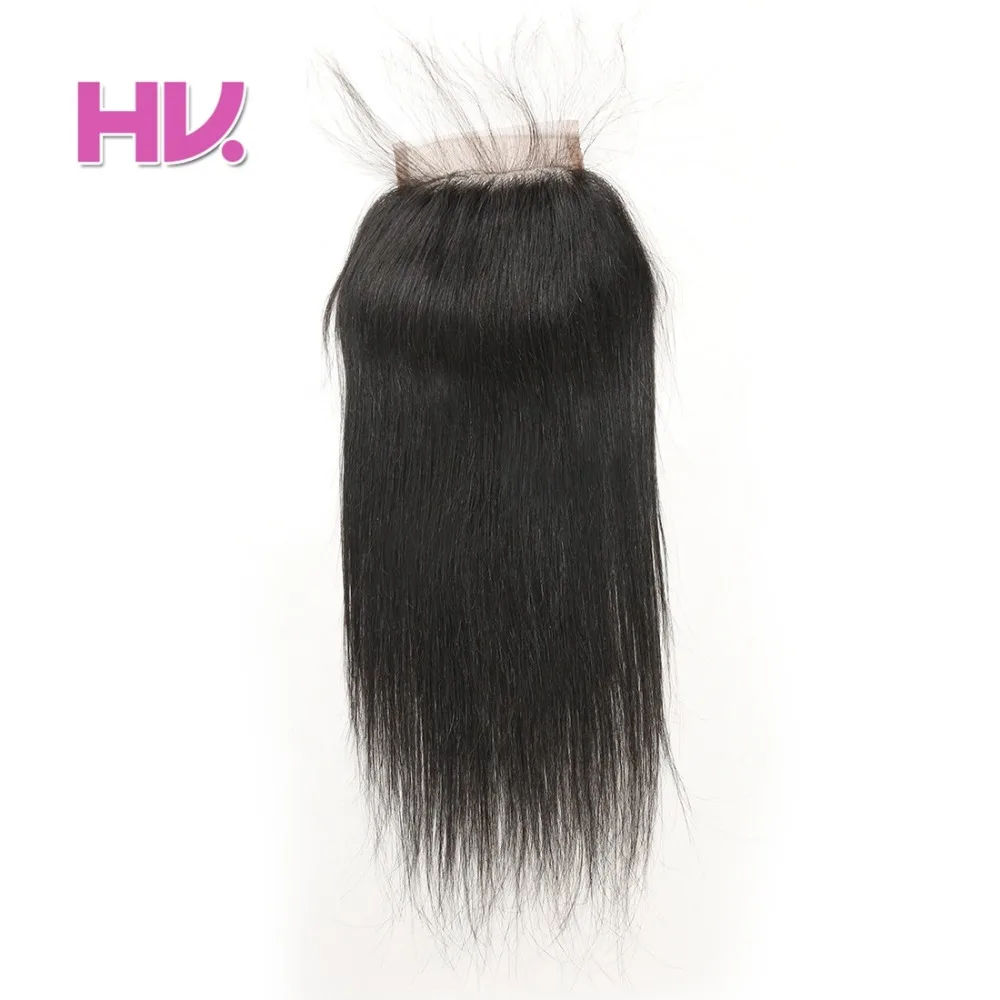 Brazilian Straight Hair with Closure 2 Bundles Human Hair with 4x4 Swiss Lace Closure with Baby Hair Remy Hair Weave Bundles (1)