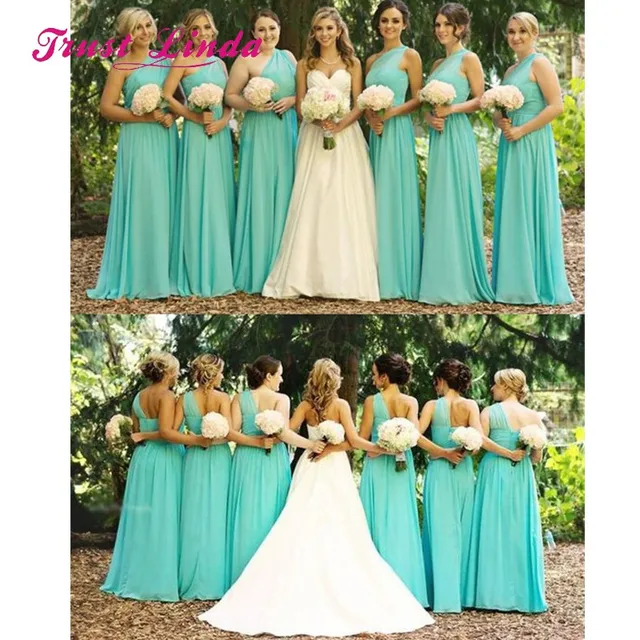 One.strap Emerald Bridesmaid Dresses