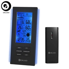 Digoo DG-TH6699 Wireless Thermometer Hygrometer Weather Station Barometer Forecast Thermometer USB Outdoor Sensor Clock