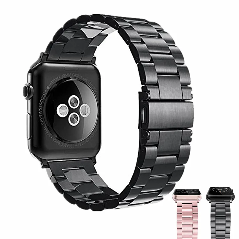 ASHEI Watch Bands Strap For Apple Watch Band 42mm 38mm Stainless Steel Link Bracelet Watchbands For iWatch Sport Series 3/2/1 