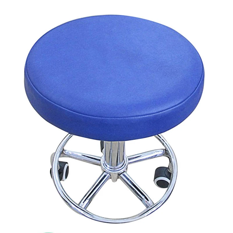 البراز غطاء فو الجلود جولة كرسي الطعام كرسي غطاء كرسي غطاء مقعد مرنة الغلاف الغلاف بلون